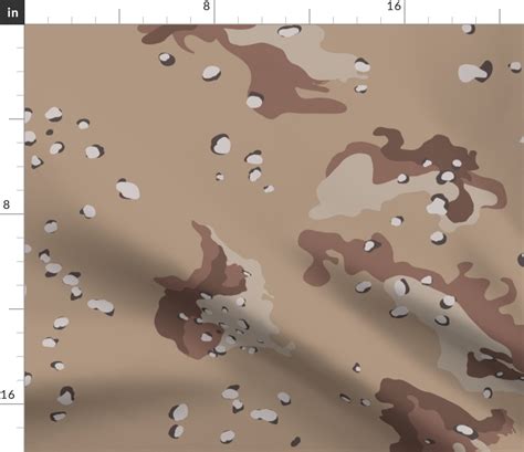 Six Color Desert Camo Fabric | Spoonflower