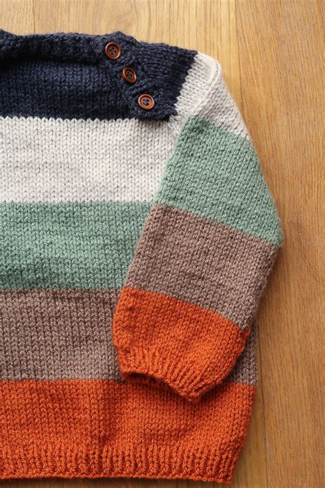 simple baby boy sweater knitting pattern free download 6