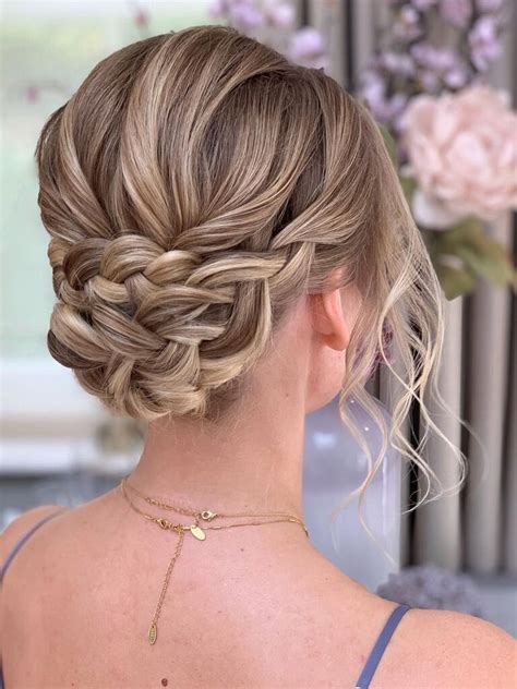 wedding braided updo hairstyles   astyledweddingcom