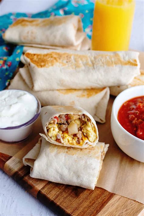 Hearty Grab and Go Breakfast Burritos - Southern Plate