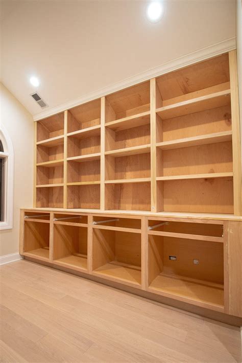 how to build a built in bookcase 8