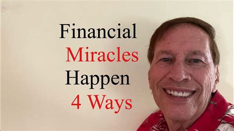 financial miracles  happen   ways youtube