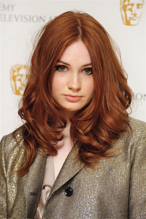 Karen Gillan | Red hair color, Long hair styles, Red hair woman