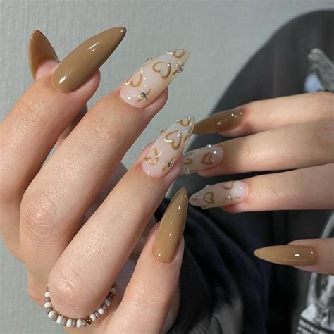 @elyashik_nails shared a photo on Instagram: “cappuccinoooo 🍪 ️ листай ...
