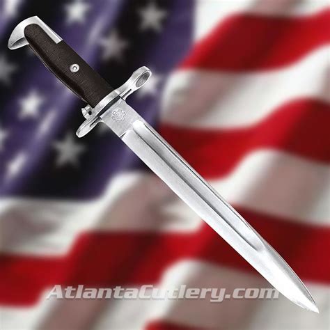 garand parade bayonet  chrome fittings