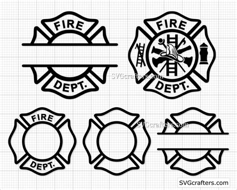 Fire Dept Svg Firefighter Svg Maltese Cross Svg Fireman - Etsy