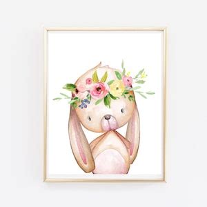 Boho Woodland Animals Printable Nursery Art, Forest Animals Nursery ...