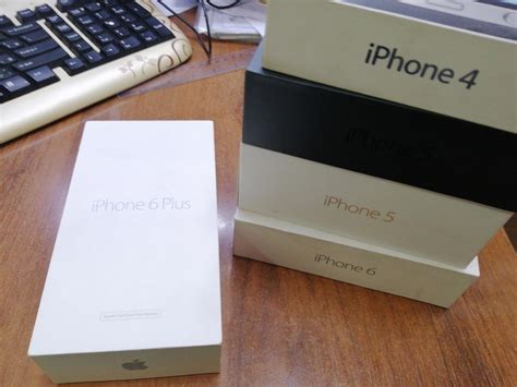 В наличии коробки под iPhone 3G s, 4, 4S, 5, 5C, Se, 6, 6 Plus ...