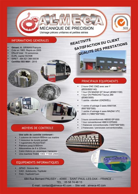 ALMECA SN - SAINT PAUL LES DAX (40990) - Sous-traiter.com