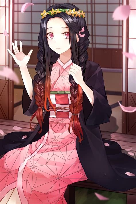 Kamado Nezuko (Nezuko Kamado) - Kimetsu no Yaiba - Mobile Wallpaper by
