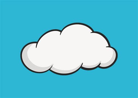 colorful cartoon cloud retro element premium vector rawpixel