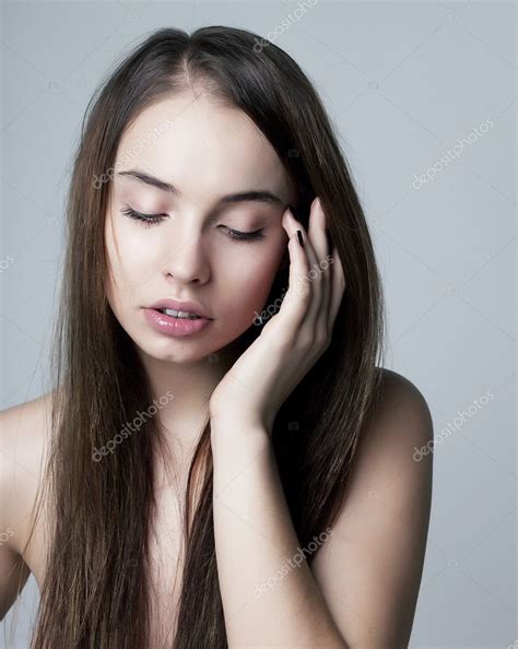 sexy naked girl purity  sensuality stock photo gromovataya