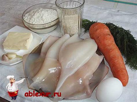 Котлеты из кальмаров с рисом в духовке