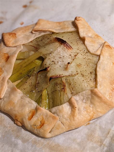 slightly cheating (ready made crust)...leek and brie galette : r