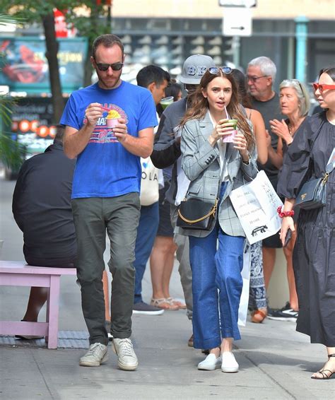 Lily Collins - Cha Cha Matcha in NYC 09/07/2019 • CelebMafia