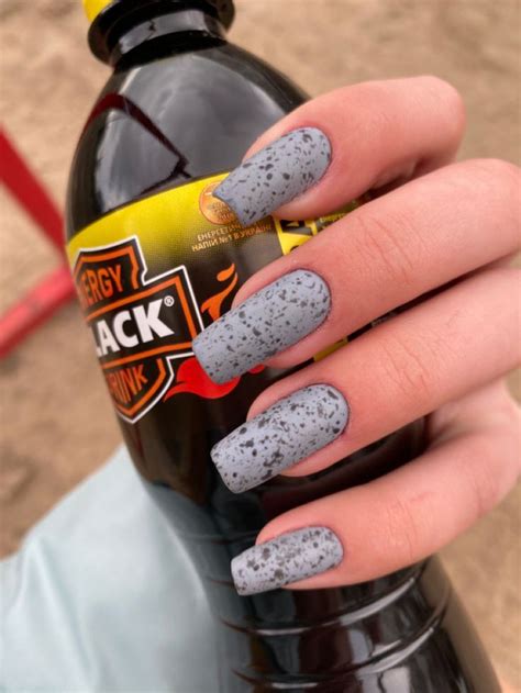 Ногти квадрат | Ногти, Черно-белые ногти, Серые ногти | Manicure ...