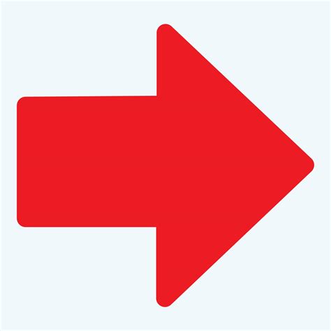 Red arrow icon vector EPS- 10 18886072 Vector Art at Vecteezy