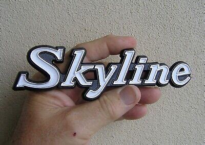 NISSAN SKYLINE Badge 160mm Emblem Fender Script etc | eBay