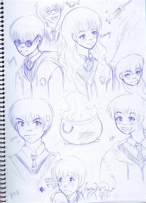 harry potter characters  kurekoneko  deviantart