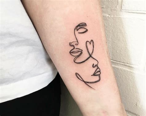Details 81+ single line face tattoo best - in.coedo.com.vn