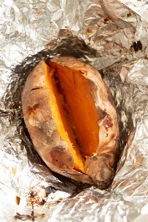 how long to grill sweet potatoes in foil