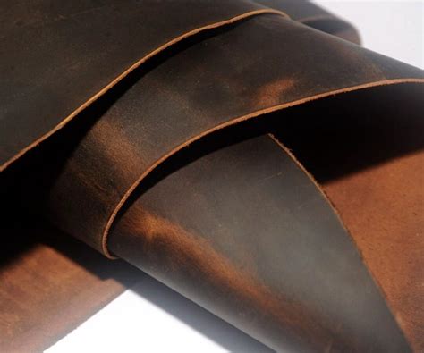 full grain cowhide leather pieces mm crazy horse leather material