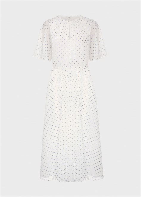 Priya Silk Spot Dress | Hobbs US