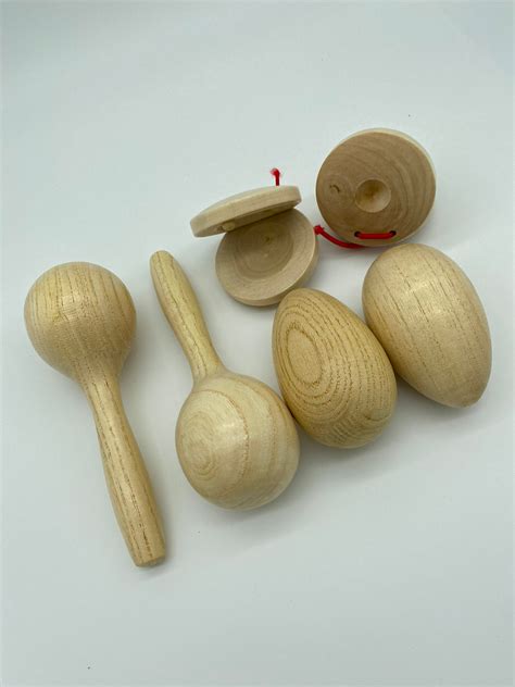Wooden Musical Instruments Set , Musical Wooden Toys Natural Montessori ...