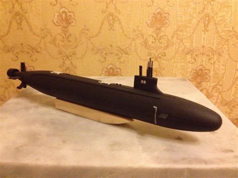 1:350 USS Seawolf class submarine complete model