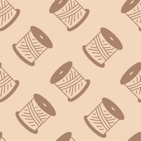 Spool of Thread Sewing Seamless Pattern 54843716 Vector Art at Vecteezy