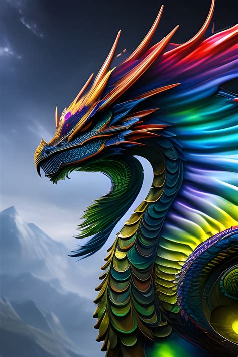 Rainbow Dragon Wallpaper