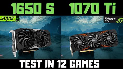 GTX 1650 Super Vs GTX 1070 Ti Benchmark Comparison In 12 Games - YouTube