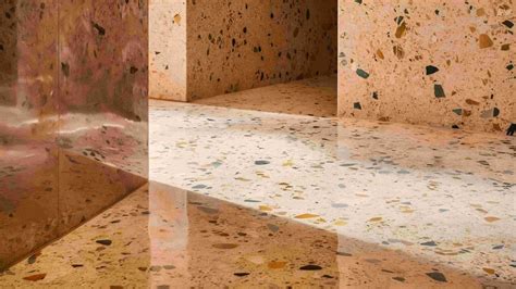 terrazzo floor tiles  color combinations  modern interiors