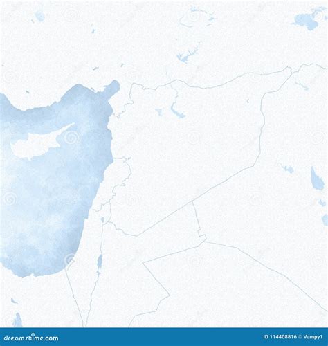 Map of Syria and Borders, Physical Map Middle East, Arabian Peninsula