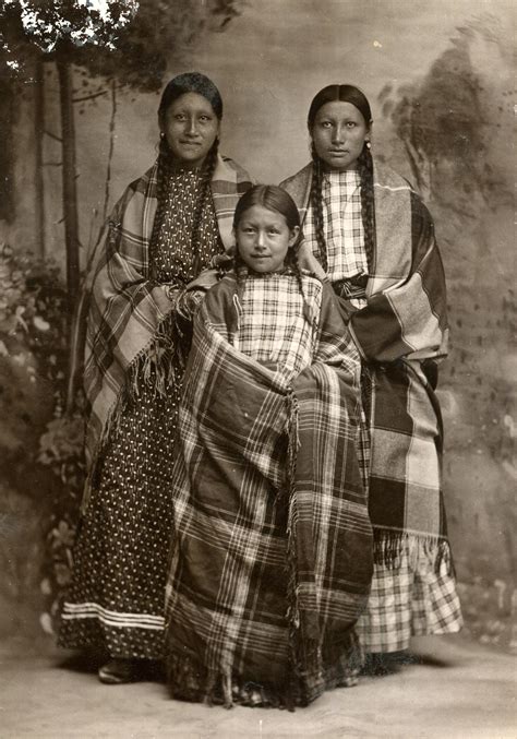 Portrait Photo of Three Cheyenne Women - The Gateway to Oklahoma History