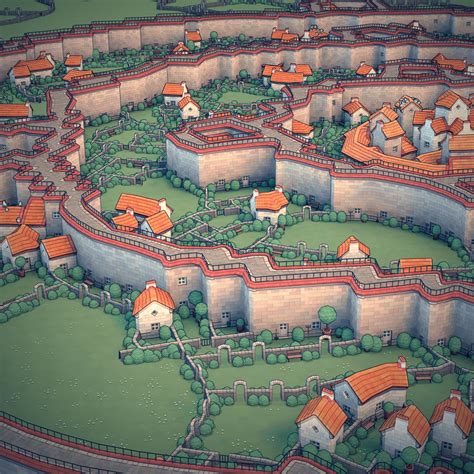 Paradis Island from Attack on Titan : r/Townscaper