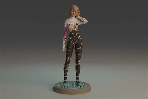 Gwen Stacy NSFW statue 3D model 3D printable | CGTrader