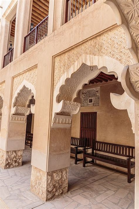 town dubai village ancient background village construction