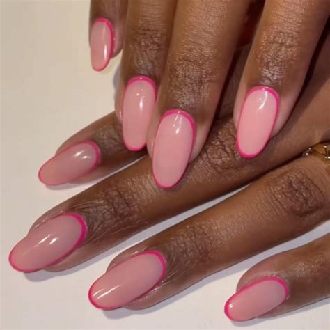 pink and black nails ideas 9