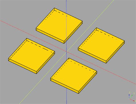 cadquery minimal rectangular array rarray  techoverflow