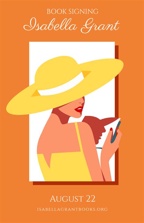 Free Book Signing Poster Templates, Editable and Printable