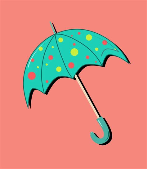 Blue umbrella, illustration, vector on white background. 13872661 ...