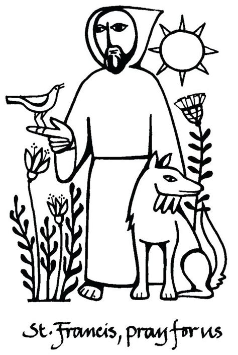 St Francis Coloring Page at GetColorings.com | Free printable colorings ...