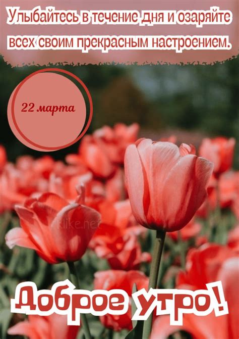 Доброе утро 22 марта: открытки и картинки (50+)