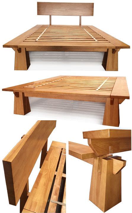 Platform Beds - Low Platform Beds, Japanese Solid Wood Bed Frame Diy ...