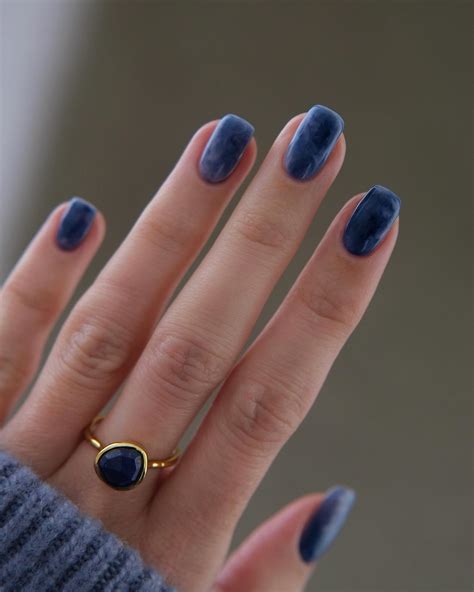 21 Simple Cute Blue Nails - Sparkling Boy Ideas