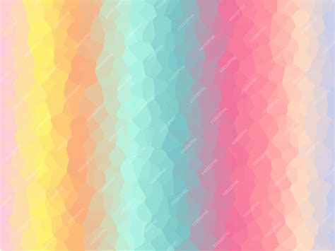 Premium Vector | Abstract soft rainbow color geometric background design