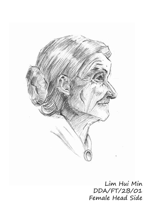 Lim Hui Min Portfolio: Figure Drawing: Female Head
