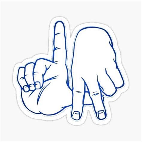 "Los Angeles Hand Sign" Sticker for Sale by DodgerTown | Redbubble