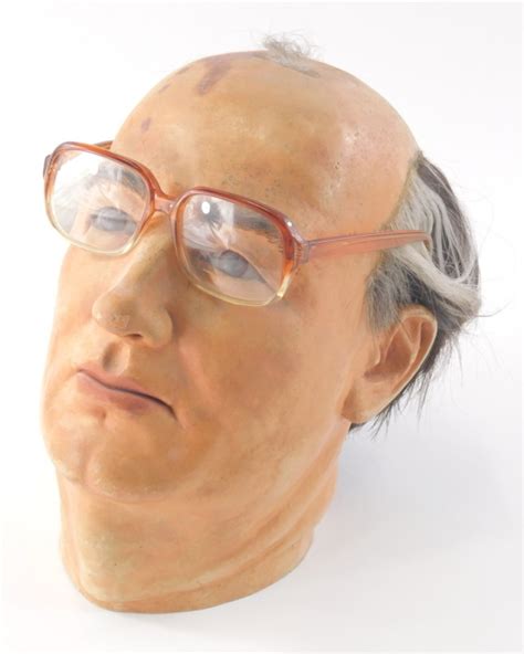 late thc model head  mikhail gorbachev  plaster  papier